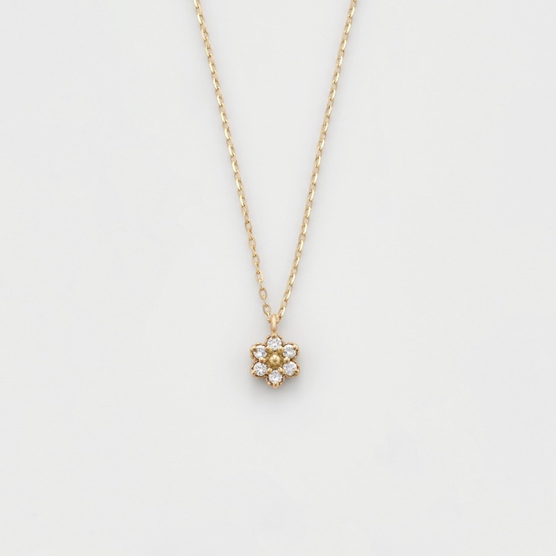 日本nojess小花項鍊🌸 k10鑽石💎-3