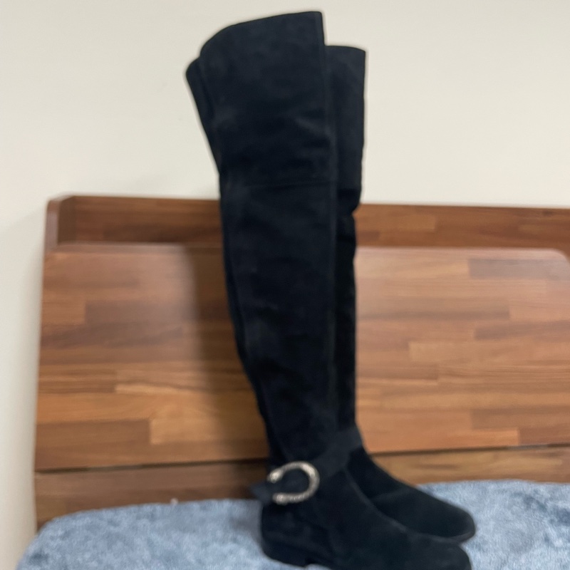 全新Gucci麂皮高筒靴/長筒靴/馬靴/過膝靴-2