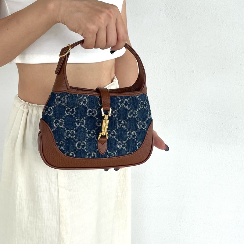 Gucci Jackie 1961 mini丹寧兩用包-1