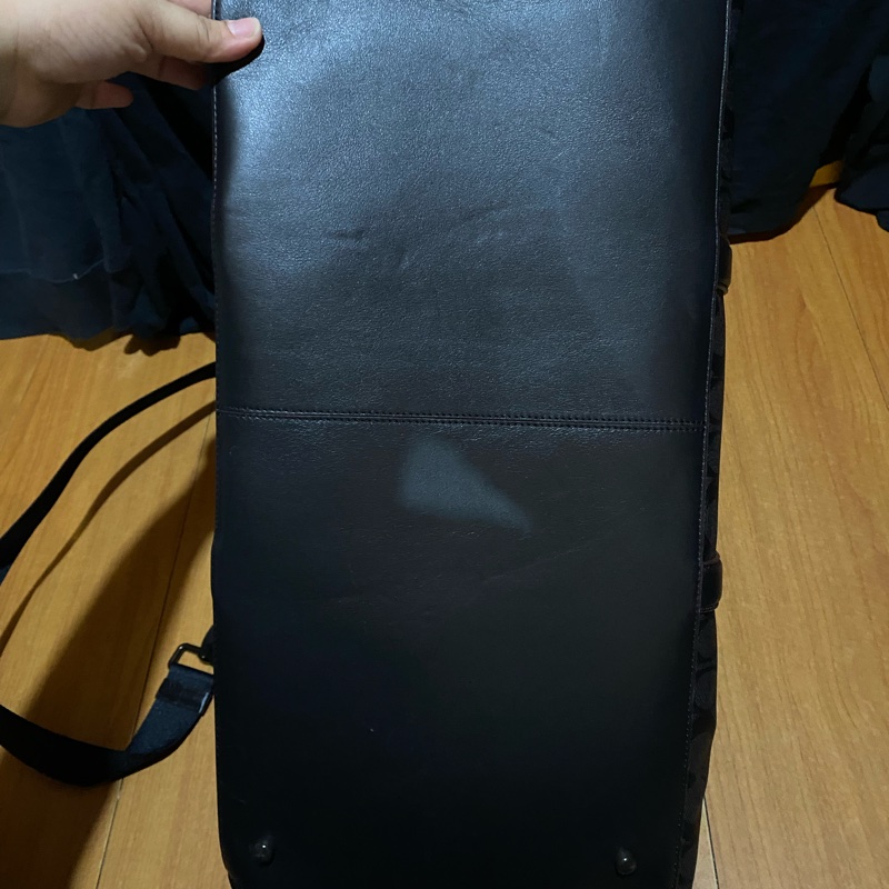 Coach黑色50cm滿版logo行李袋-5