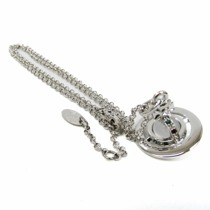 【日本直送】Vivienne Westwood Orb 金屬水鑽女士吊墜項鍊-1