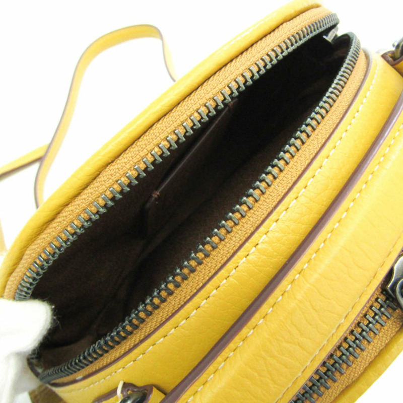 【日本直送】Coach COACH × PEANUTS CF290 女士皮革手提包,單肩包 深黃色-2