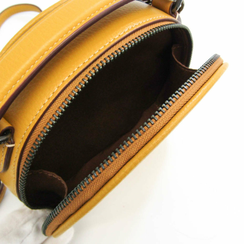 【日本直送】Coach COACH × PEANUTS CF290 女士皮革手提包,單肩包 深黃色-3