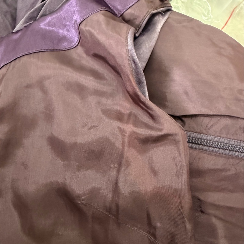 65）黃淑琦紫色顯瘦時尚醋酸材質洋裝 S-M適穿-7