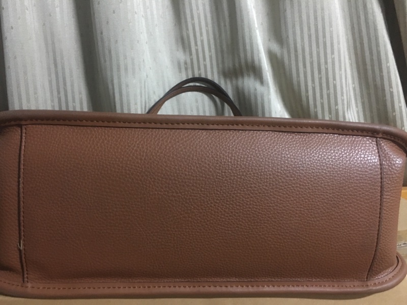 大棕色堤花布托特包-9