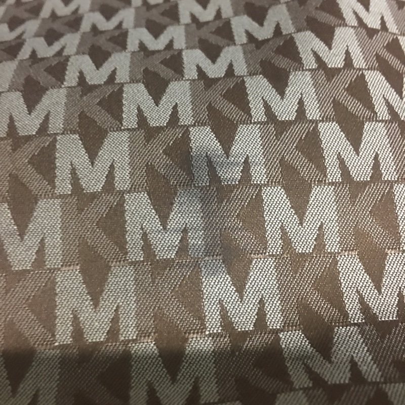 大棕色堤花布托特包-12