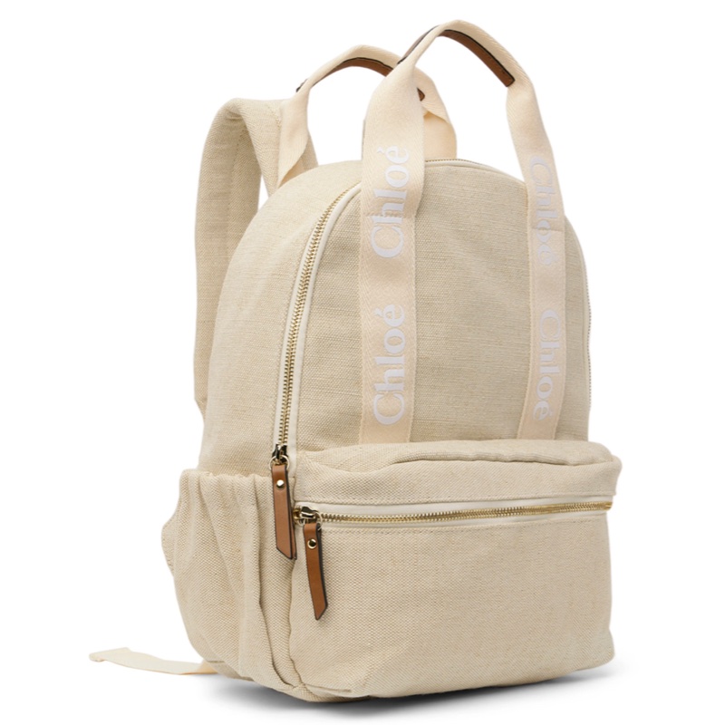 CHLOÉ KIDS Logo提花双肩包-8