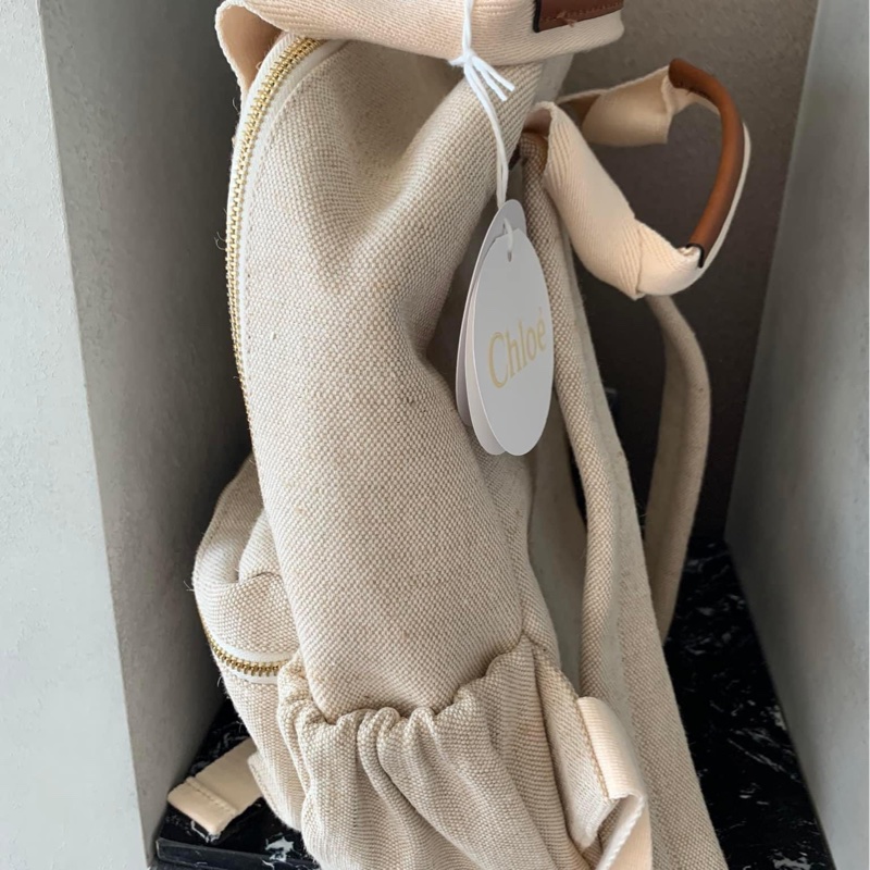 CHLOÉ KIDS Logo提花双肩包-14