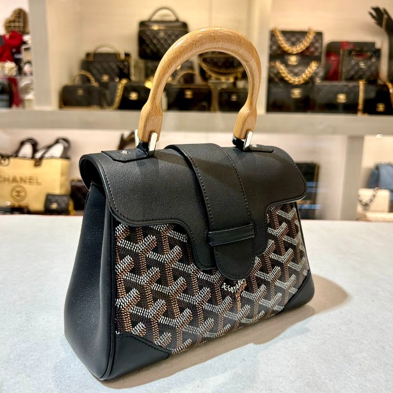 GOYARD MINI SAIGON印花縫線兩用包-1