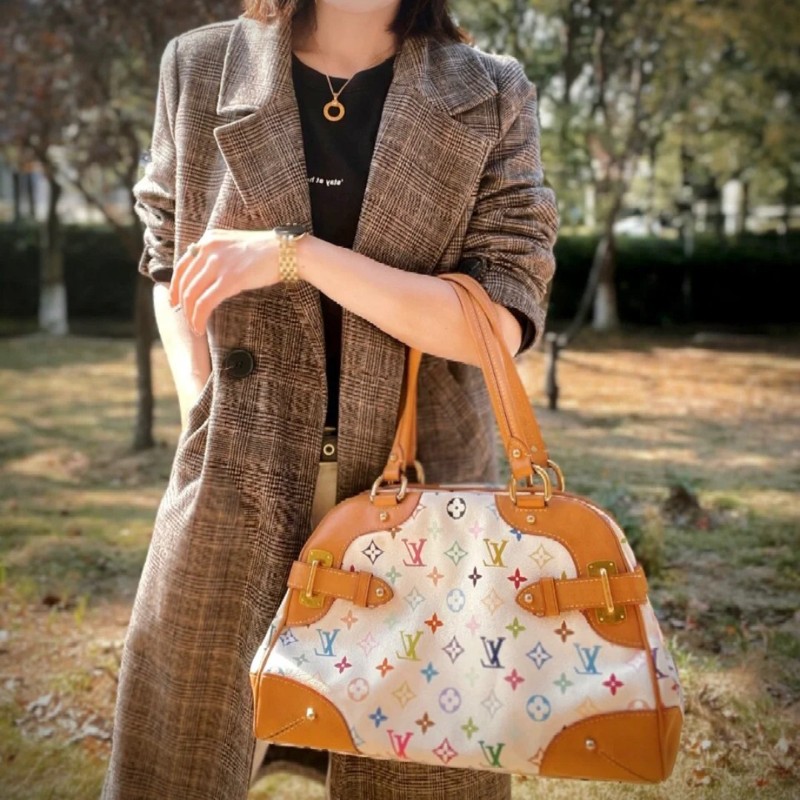 LV 村上隆系列
白彩 保齡球包 M40193 CLAUDIA Multicolore-0