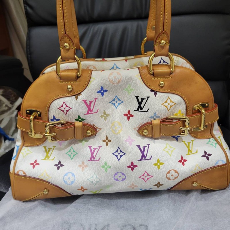 LV 村上隆系列
白彩 保齡球包 M40193 CLAUDIA Multicolore-3