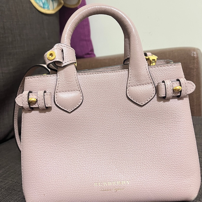 Burberry藕粉色包包-0