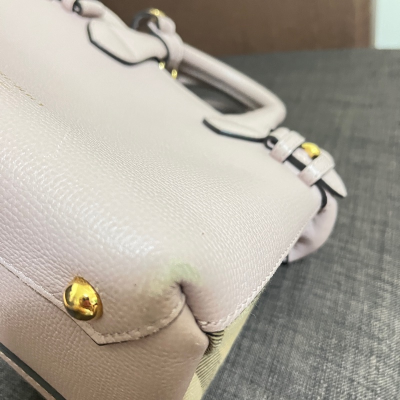Burberry藕粉色包包-6