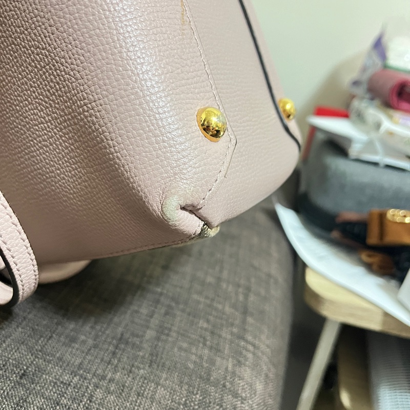 Burberry藕粉色包包-7