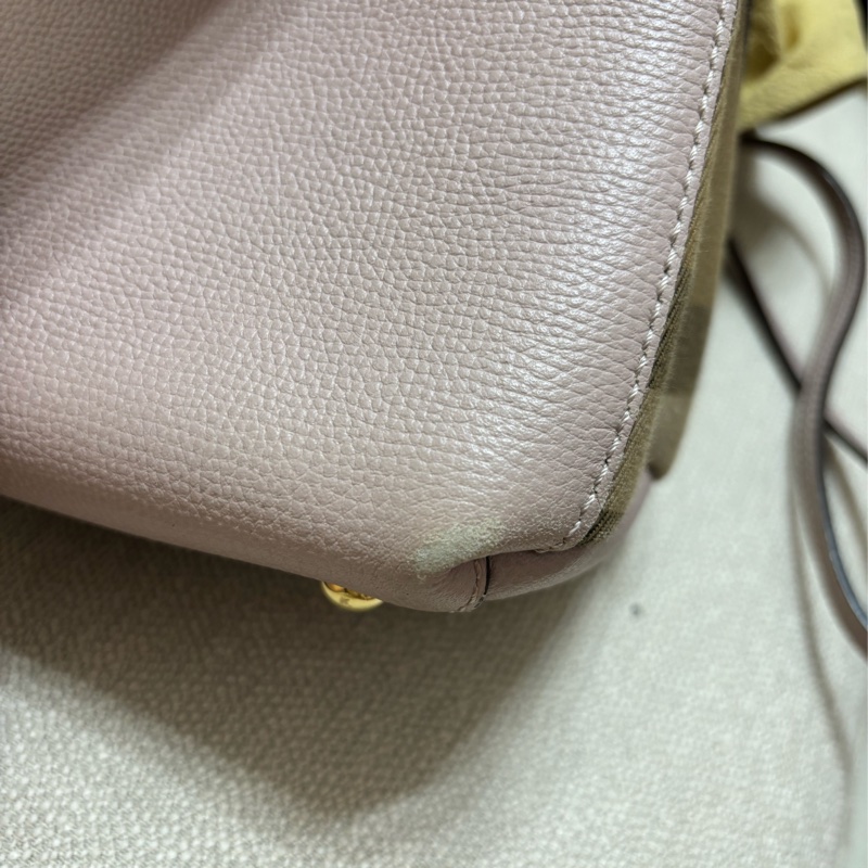 Burberry藕粉色包包-13