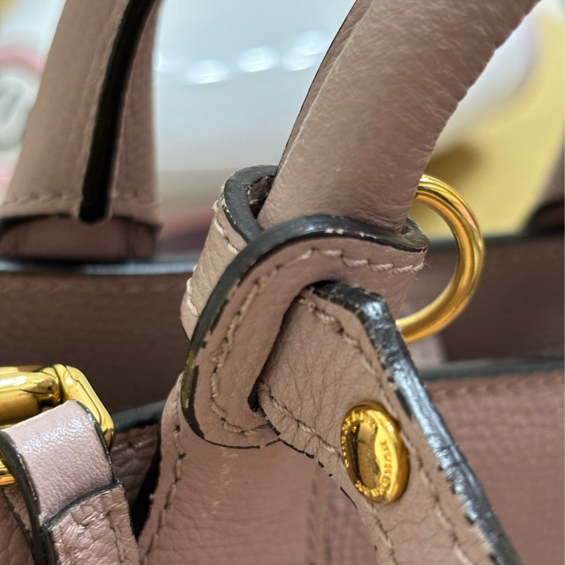 Burberry藕粉色包包-31
