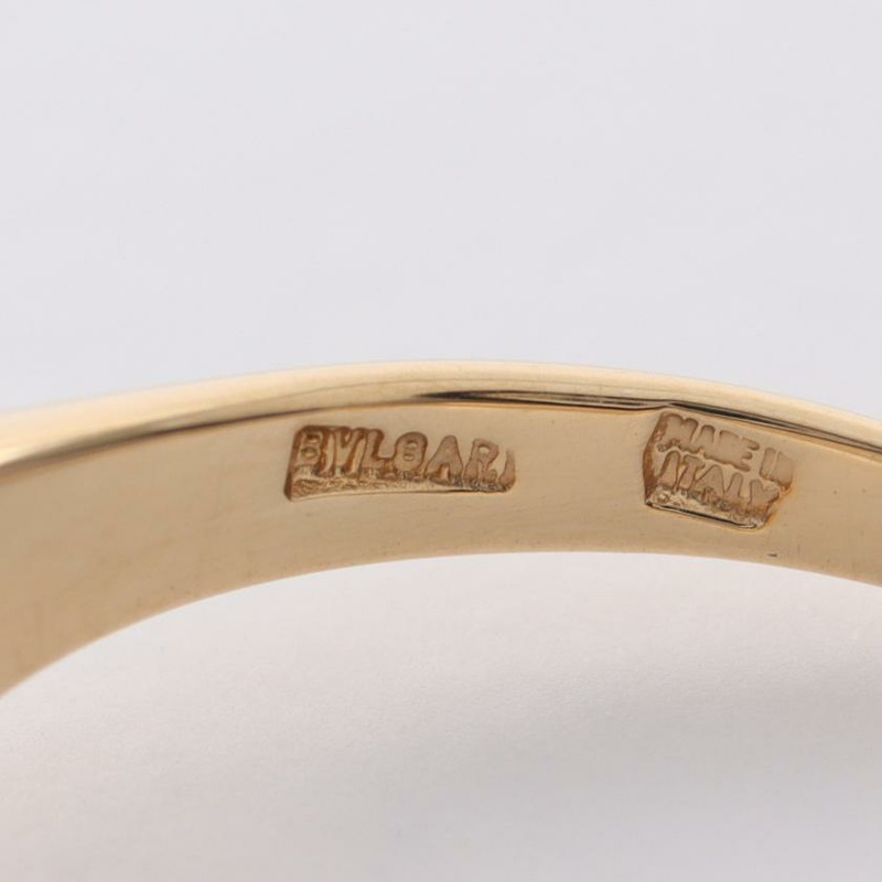 【日本直送】 中古BVLGARI[AB]Corona 單鑽 戒指 K18YG 鑽石 金黃色-3