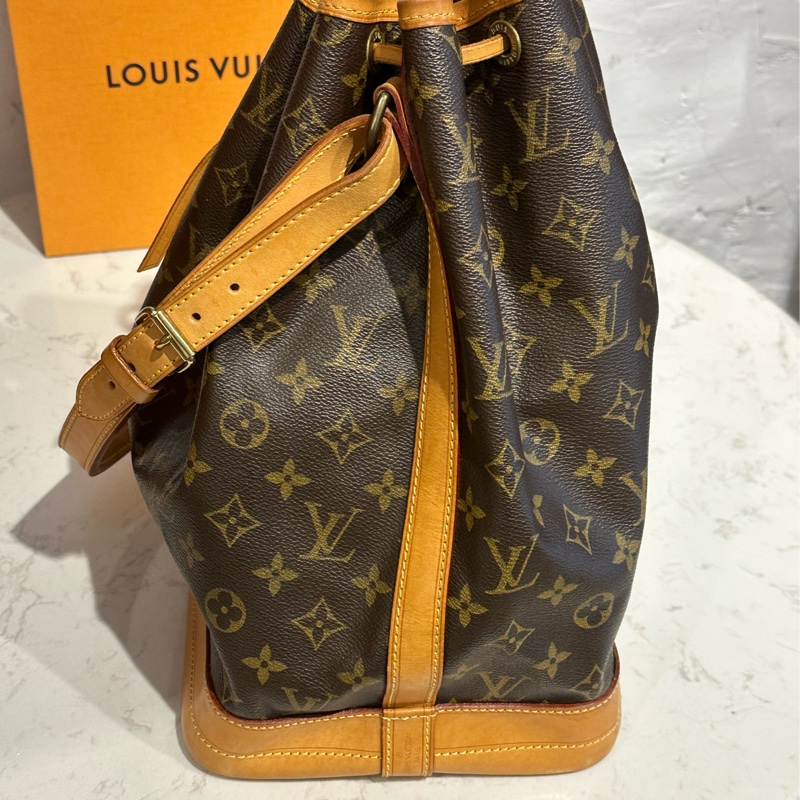 Louis Vuitton 原花 LV 大水桶包 NOE 斜背包 肩背包M42224-5