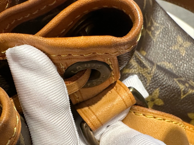 Louis Vuitton 原花 LV 大水桶包 NOE 斜背包 肩背包M42224-19