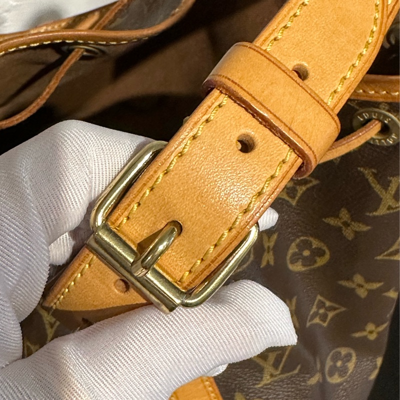 Louis Vuitton 原花 LV 大水桶包 NOE 斜背包 肩背包M42224-21