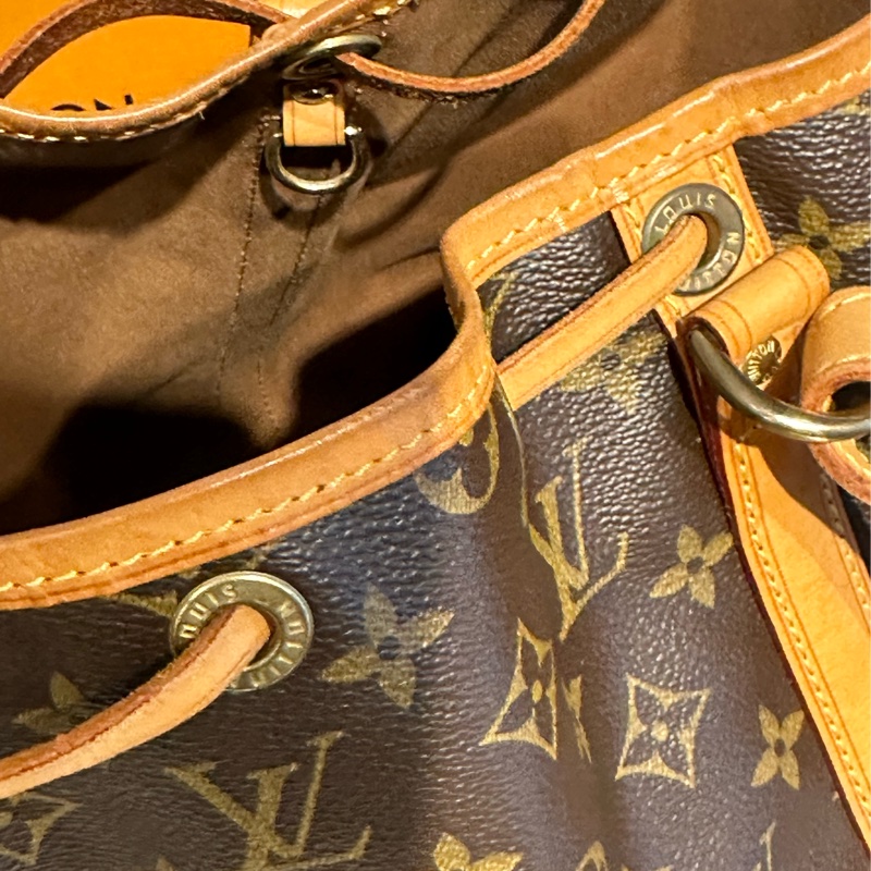 Louis Vuitton 原花 LV 大水桶包 NOE 斜背包 肩背包M42224-22