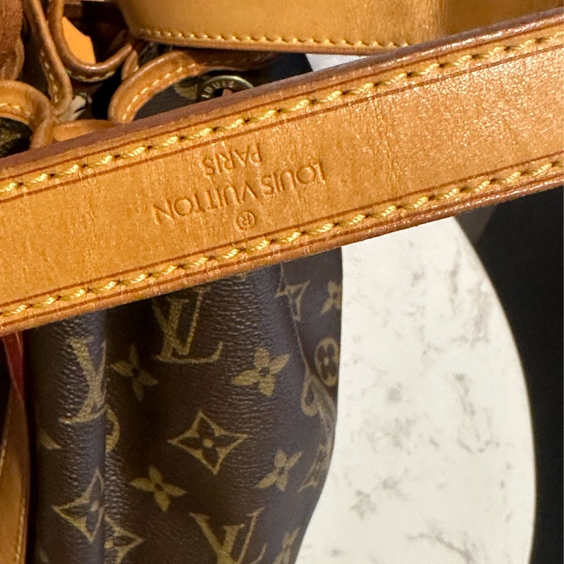 Louis Vuitton 原花 LV 大水桶包 NOE 斜背包 肩背包M42224-24