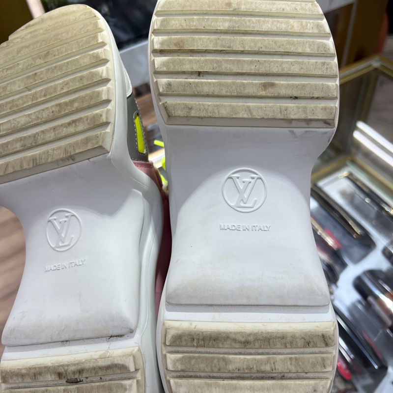 LV 螢光綠粉白鞋 限量Archlight老爹鞋-2