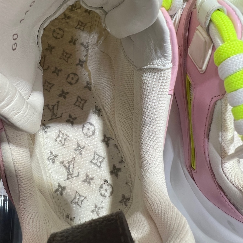 LV 螢光綠粉白鞋 限量Archlight老爹鞋-19