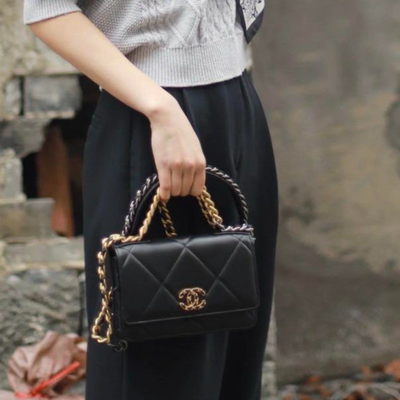 CHANEL 19 WOC 斜背包/側背包/手提包 85成新-0