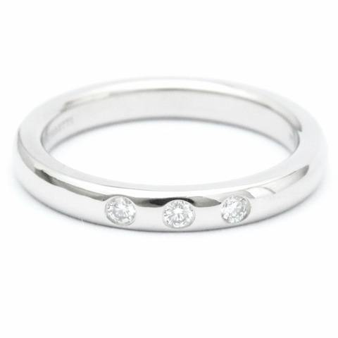 拋光 TIFFANY 疊戴戒指 Peretti 3P 鑽石鉑金 BF561902