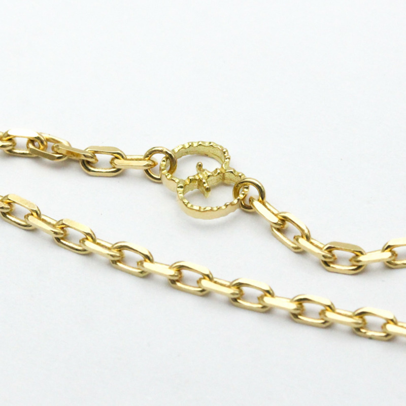 【日本直送】拋光 GUCCI GG 手鍊 #18 18K 黃金吊飾手鍊 BF561893-8