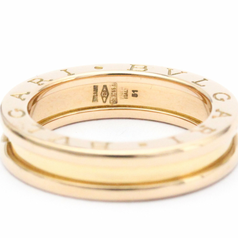 【日本直送】拋光 BVLGARI B-ZERO1 戒指 XS 尺寸 #51 18K 玫瑰金 PG BF561906-5