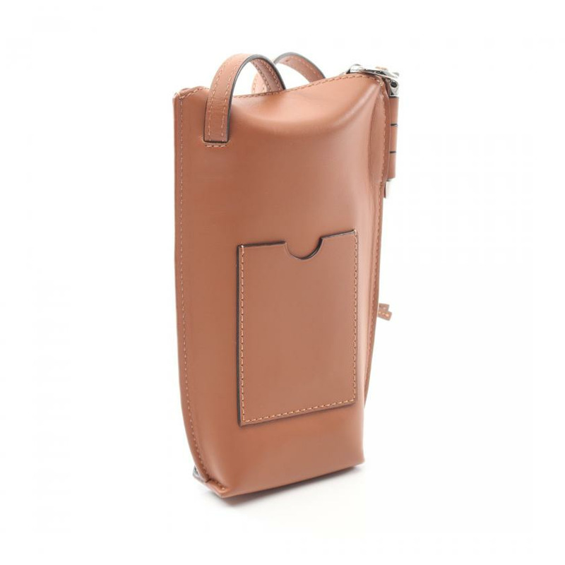 【日本直送】 中古LOEWE[B]GATE POCKET 真皮肩包 黑色 棕色-1