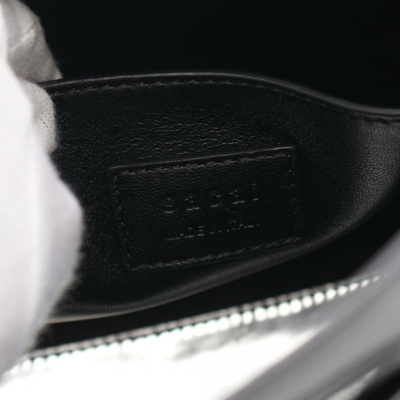 【日本直送】 中古Sacai[AB]手包 logo 皮革 黑色-3