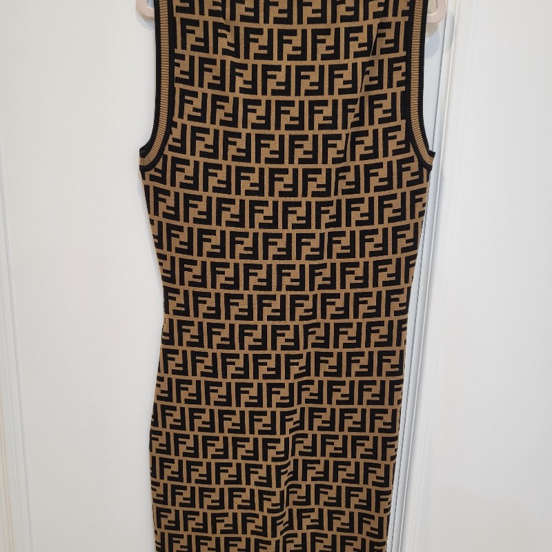 Fendi老花無袖背心洋裝-6
