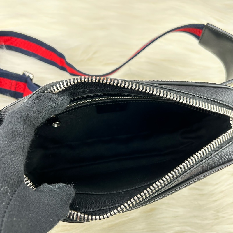 GUCCI GG Bestiary 老虎 胸口包 斜背包 腰包 黑色 ⭕️近新品⭕️-23