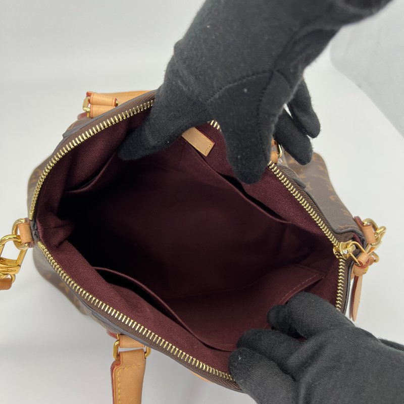 【LV】Rivoli PM 經典花紋兩用手提包 斜背包 兩用包-9