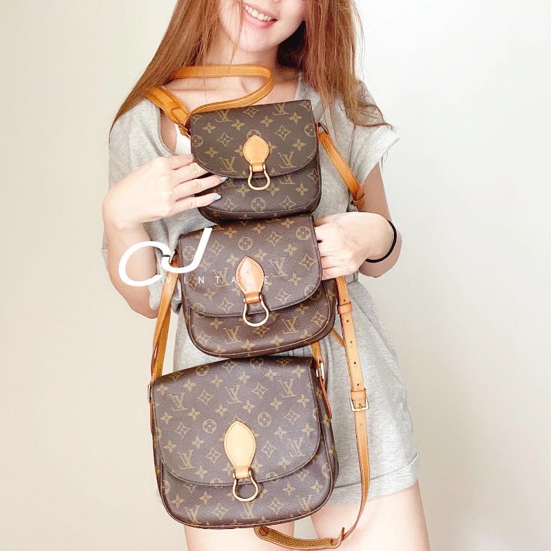 LV 路易威登 馬鞍包 馬蹄包 側背包 斜背包 M51242 日本中古-13