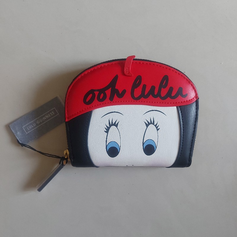 LULU GUINNIESS Ooh LULU 娃娃臉 紅色 貝雷帽 皮夾 錢包 短夾 王心凌 同款-6