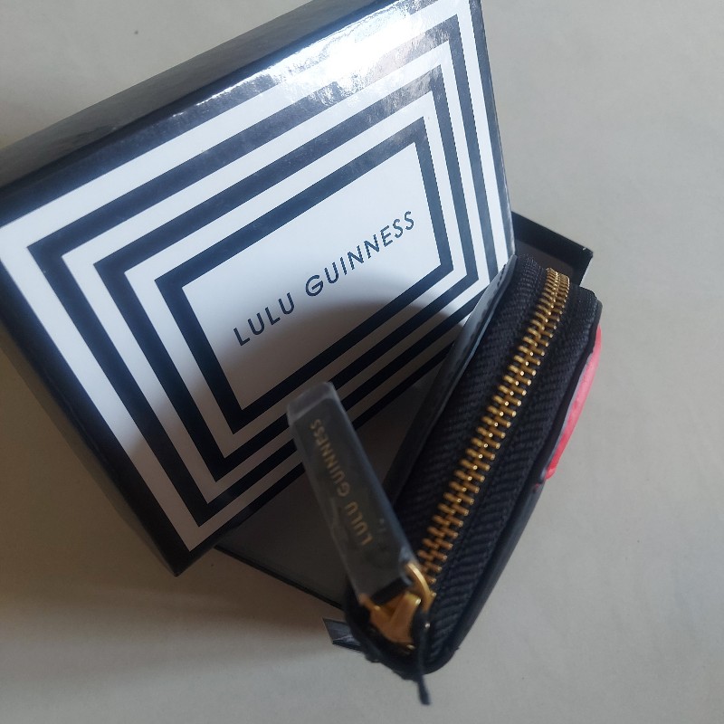 LULU GUINNIESS Ooh LULU 娃娃臉 紅色 貝雷帽 皮夾 錢包 短夾 王心凌 同款-7