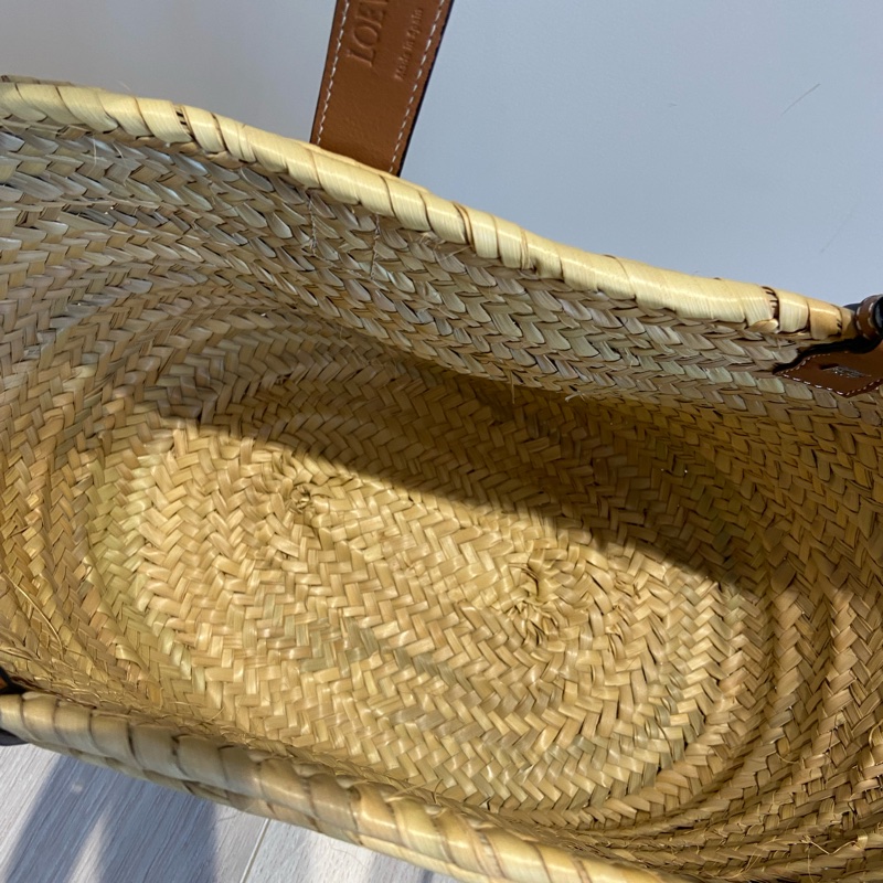 Loewe皮標編織包(近全新.大號)-5