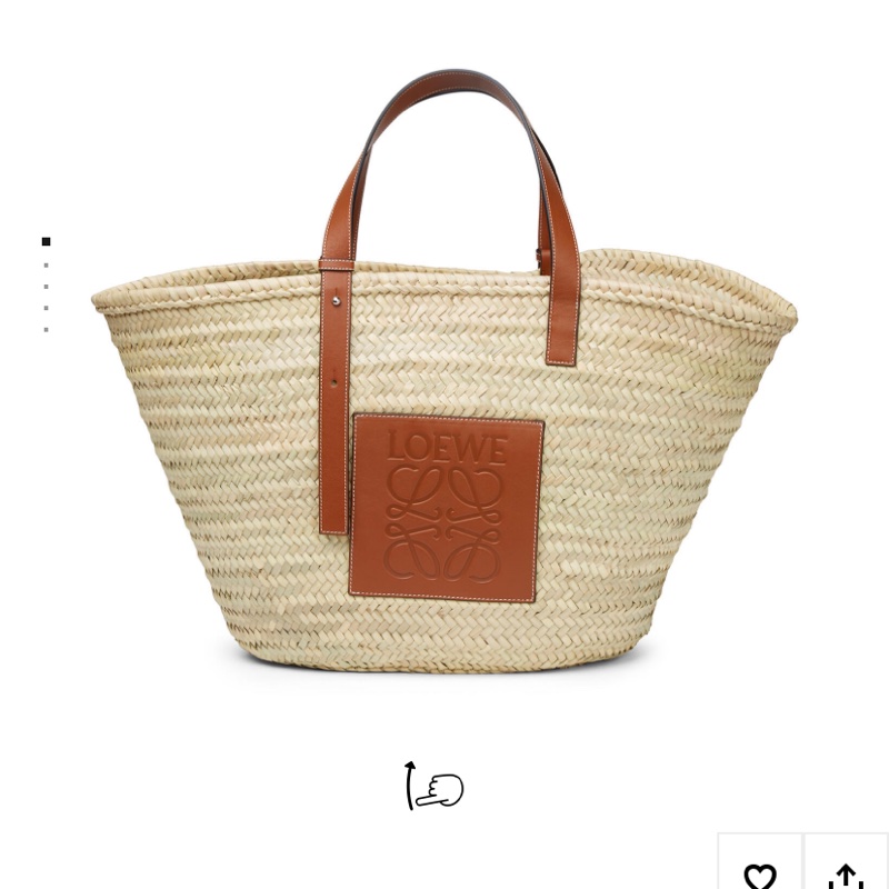 Loewe皮標編織包(近全新.大號)-8