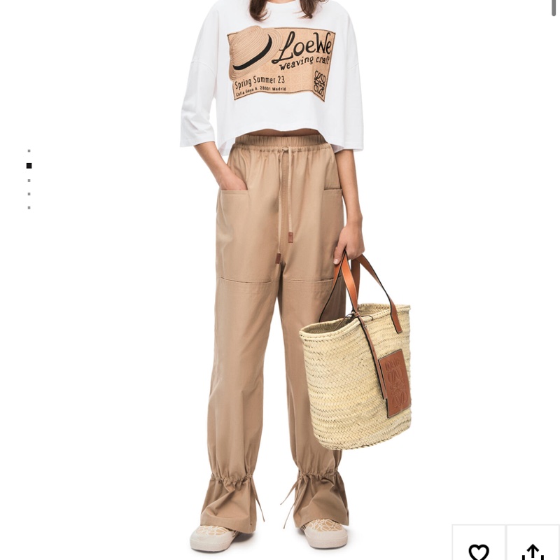 Loewe皮標編織包(近全新.大號)-9