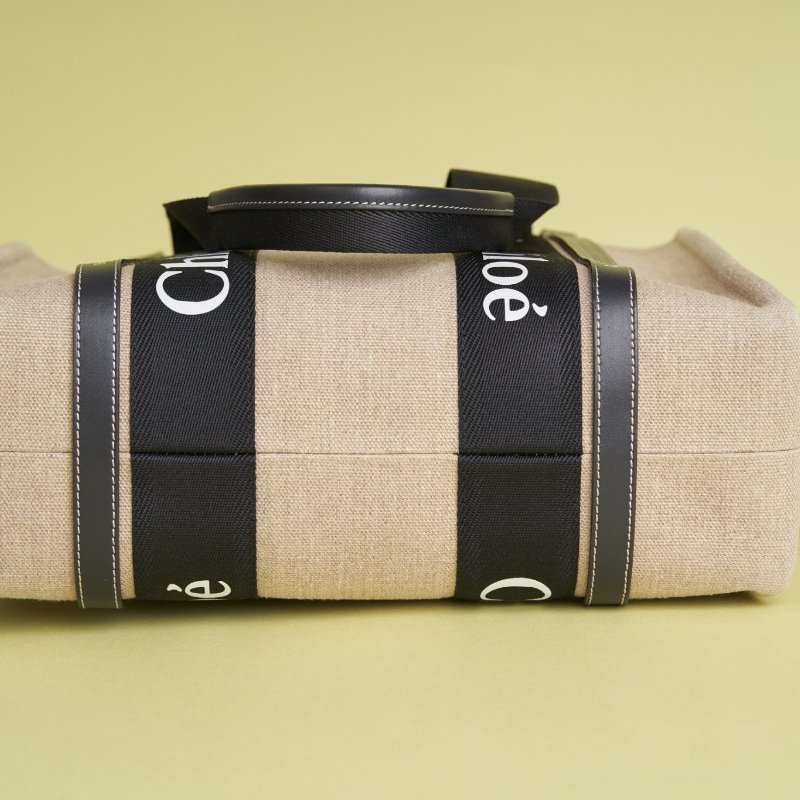 Chloé Woody Medium Tote 熊貓拼色款-6