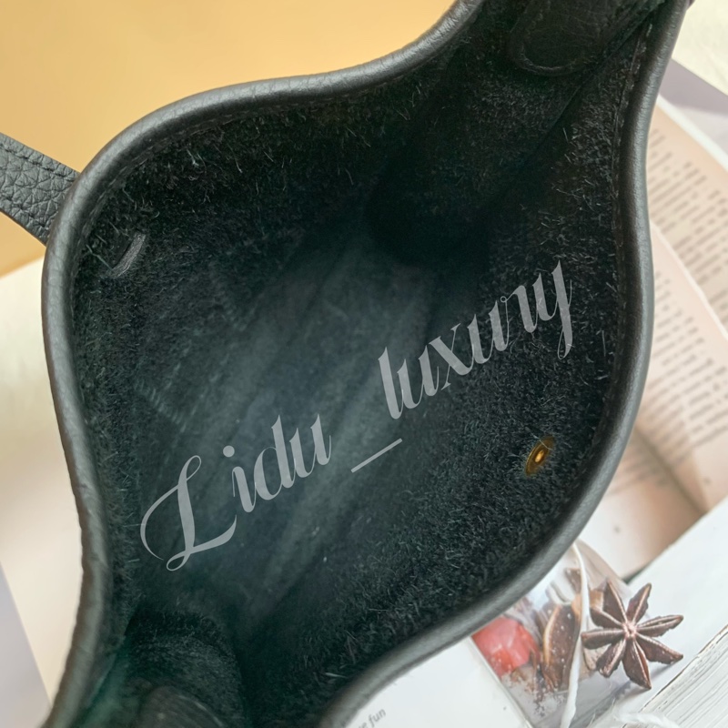 Hermes MINI EVELYNE 黑色金釦 伊芙琳 愛馬仕-4