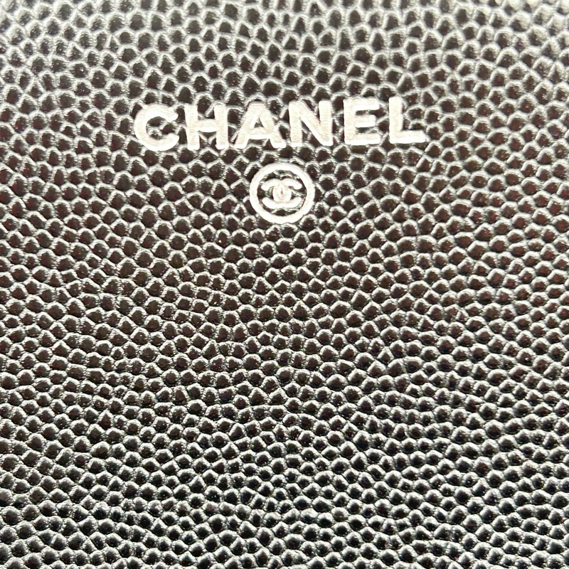 Channel   荔枝牛皮眼鏡  鏈條包   單肩斜挎  斜挎包  斜背包  黑銀  ⭕️全新品⭕️全新品⭕️-6