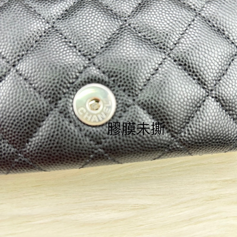 Channel   荔枝牛皮眼鏡  鏈條包   單肩斜挎  斜挎包  斜背包  黑銀  ⭕️全新品⭕️全新品⭕️-22