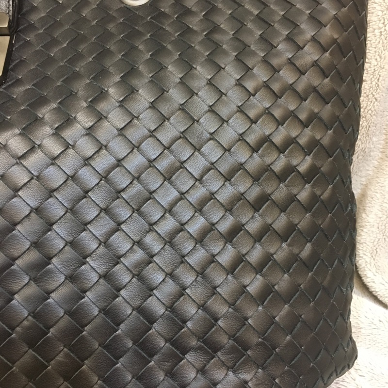 Bottega Veneta Capri 經典鎖頭編織 購物包/大托特包 黑色-11