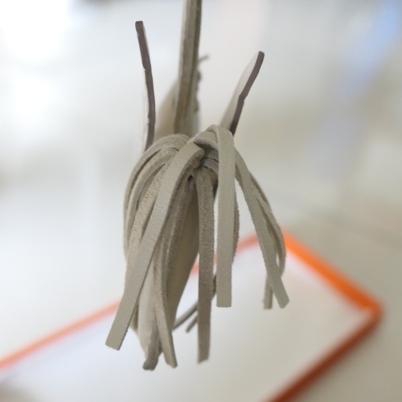 Hermes 鱷魚皮拼接 touch 小飛馬 奶昔白Craie-10