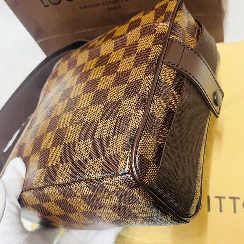 LV絕版棋盤格豆腐包 /斜背包-7